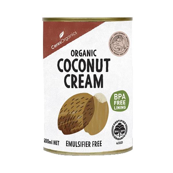 Ceres Organics Coconut Cream Creamy & Unsweetened can 400ml