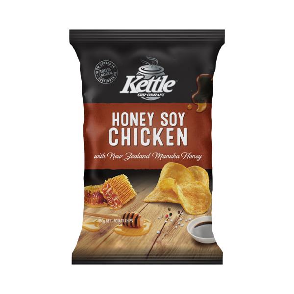 Kettle Chip Company Potato Chips Honey Soy Chicken 150g