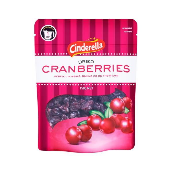 Cinderella Berries Dried Cranberries 150g