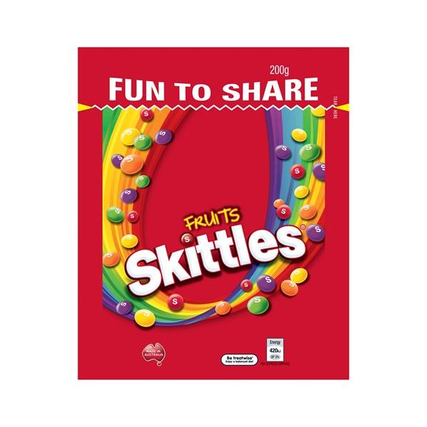 Skittles Sweets Fruits 200g
