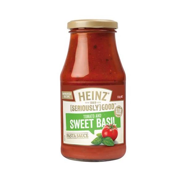 Heinz Seriously Good Pasta Sauce Tomato & Basil 525g