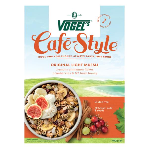 Vogel's Vogels Cafe Style Light Muesli Toasted Nuts & Honey 400g