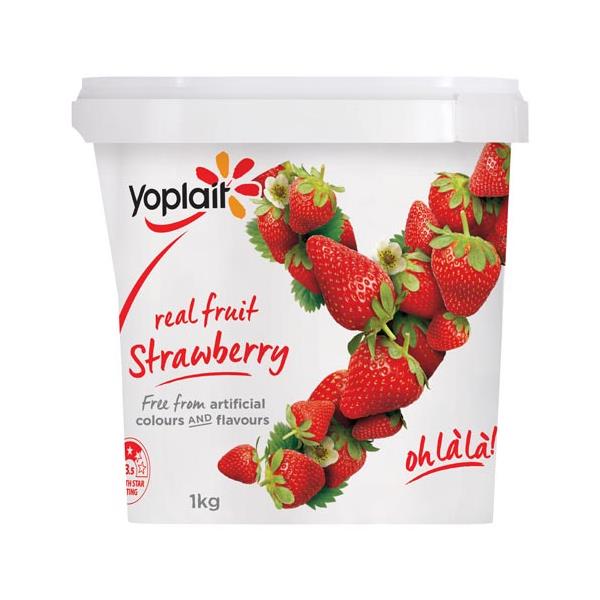 Yoplait Yoghurt Tub Strawberry 1kg