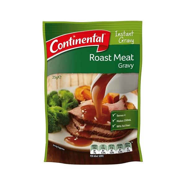 Continental Instant Gravy Mix Roast Meat sachet 25g