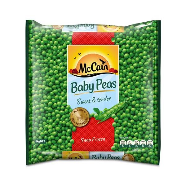 McCain Peas Baby Frozen bag 1kg