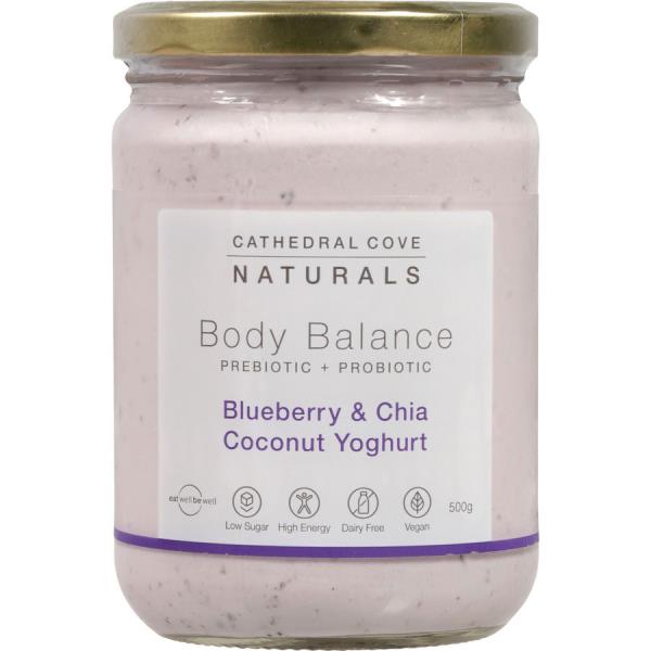 Cathedral Cove Body Balance Coconut Yoghurt Blueberry Chia jar 500g