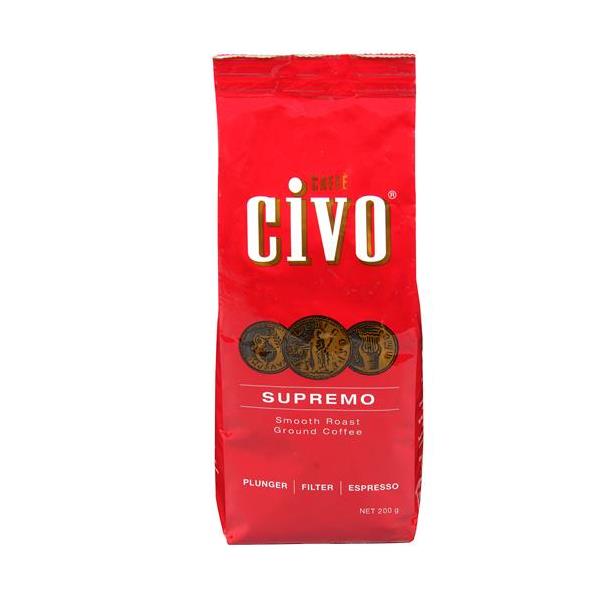 Caffe Civo Plunger Grind Supremo 200g