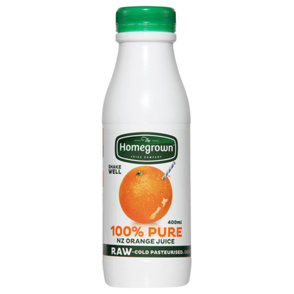 Homegrown Chilled Juice Orange single bottle 400ml