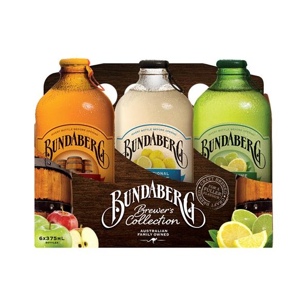 Bundaberg Soft Drink Brewers Collection 2250ml (375ml x
