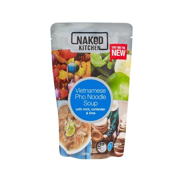 Naked Kitchen Fresh Meal Vietnamese Pho Noodle Soup Pouch 500g