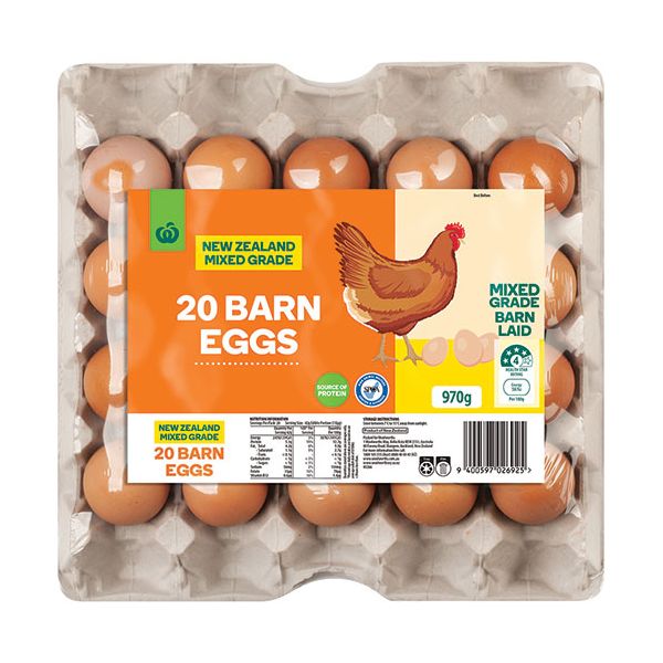Countdown Eggs 20pk Barn Mixed Grade Prices FoodMe