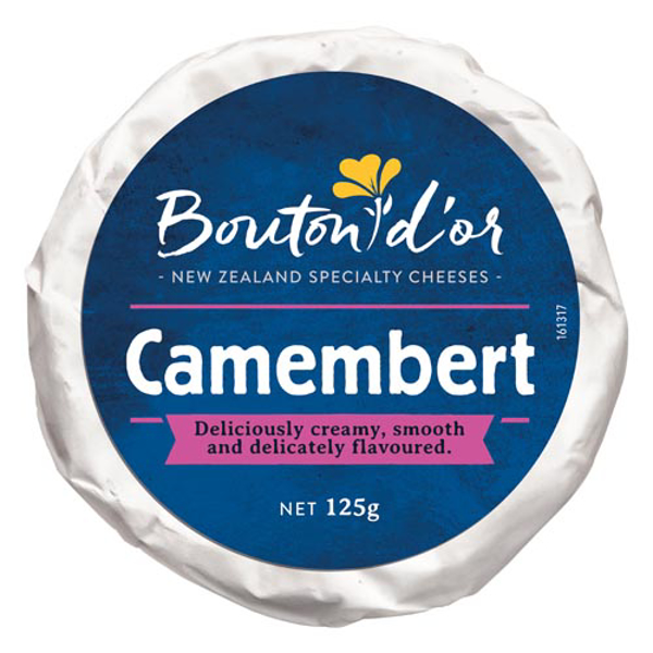 Bouton D'Or Soft White Cheese Camembert Wheel 125g