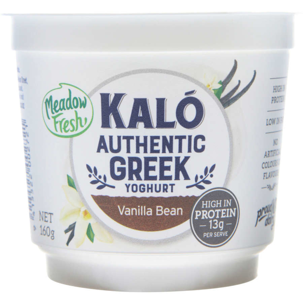 Kalo Authentic Greek Yoghurt Single Vanilla Bean Package type