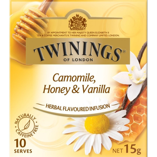 Twinings Herbal Infusions Herbal Tea Camomile Honey Vanilla 15g 10pk