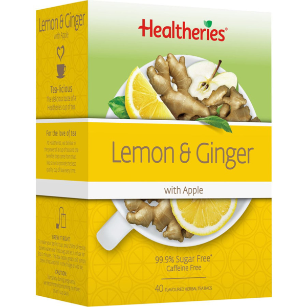 Healtheries Fruit Tea Lemon & Ginger 40ea