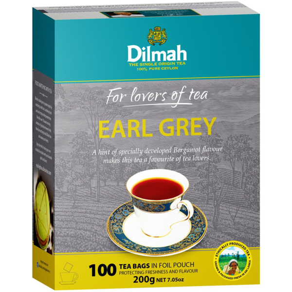 Dilmah Earl Grey Tea Classic 100pk