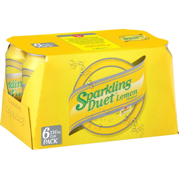 Sparkling Duet Soft Drink Lemon Package type