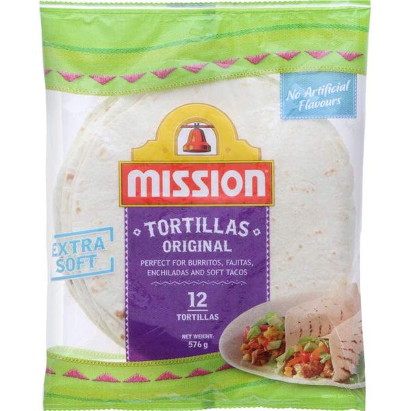 Mission Mexican Burrito Tortilla Pk 576g 12pk Prices FoodMe