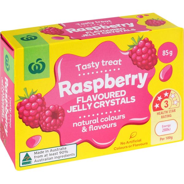 Countdown Jelly Crystals Raspberry Flavoured 85g Prices FoodMe