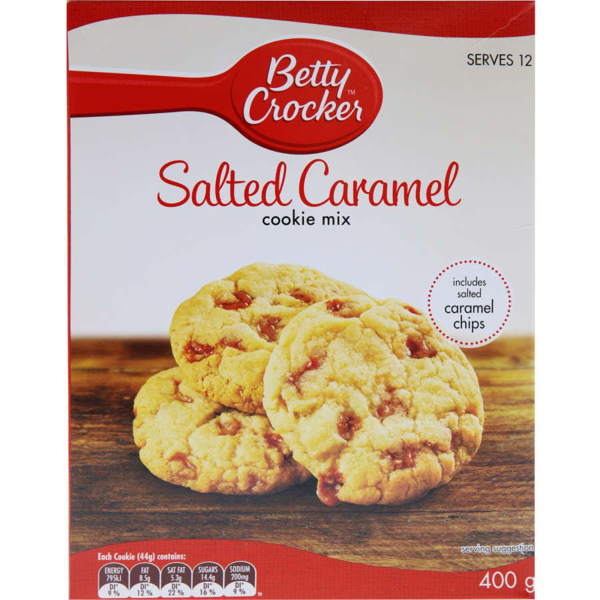 Betty Crocker Cookie Mix Salted Caramel Ltd Edition 400g Prices - FoodMe