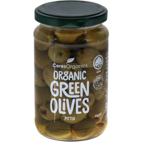 Ceres Organics Olives Pitted Green 315g Prices FoodMe