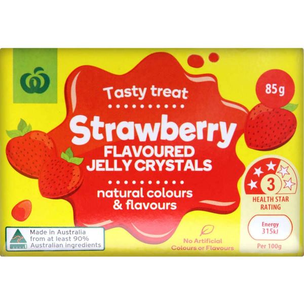 Countdown Jelly Crystals Strawberry Flavoured 85g Prices FoodMe