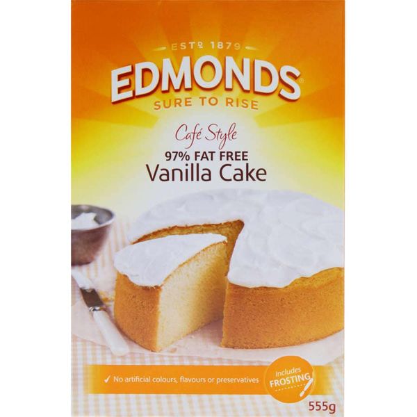 Edmonds Cake Mix Vanilla 97 Fat Free & Icing 555g Prices FoodMe