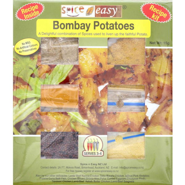 Spice N Easy Indian Bombay Potatoes Recipe Kit 15g