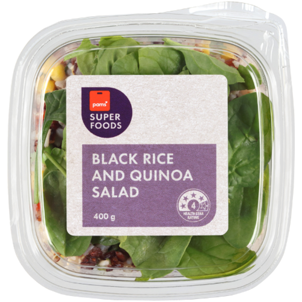 Pams Superfoods Black Rice And Quinoa Salad 400g