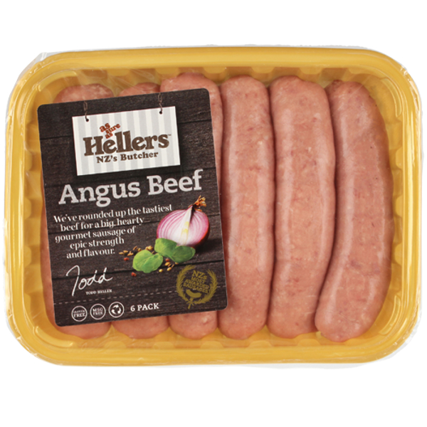 Hellers Angus Beef Sausages 480g