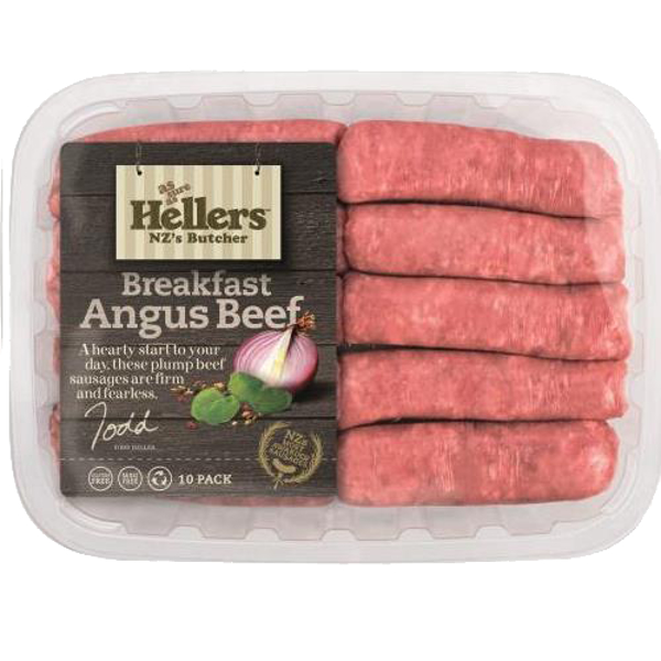 Hellers Angus Beef Breakfast Sausages 350g