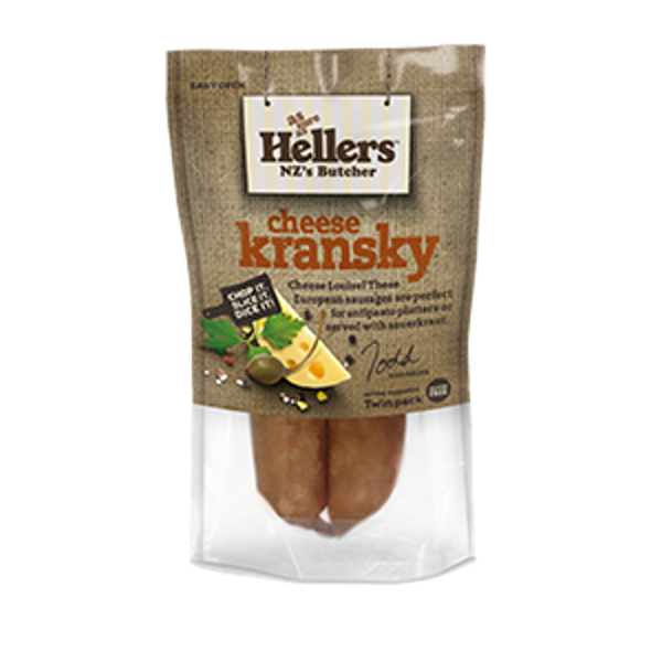 Hellers Cheese Kransky 200g