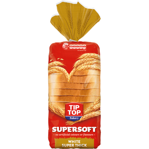 Tip Top Supersoft White Super Thick Bread 700g Prices - FoodMe