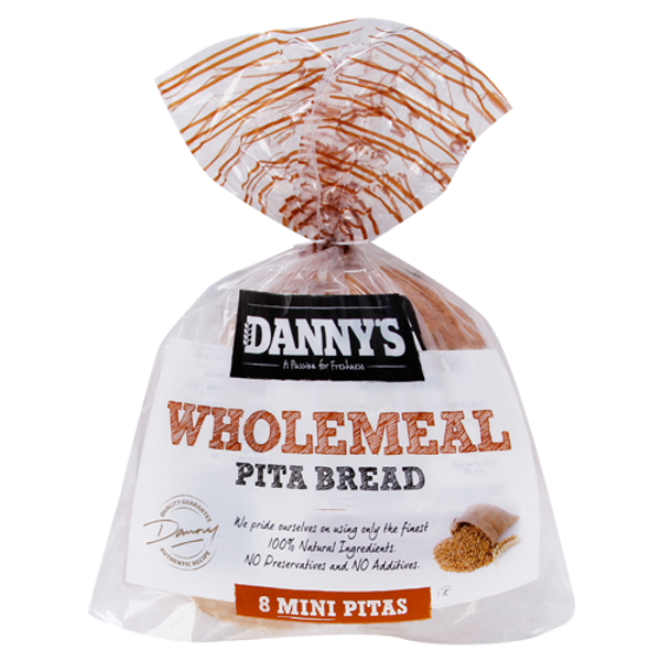 Danny's Mini Wholemeal Pita Bread 8ea