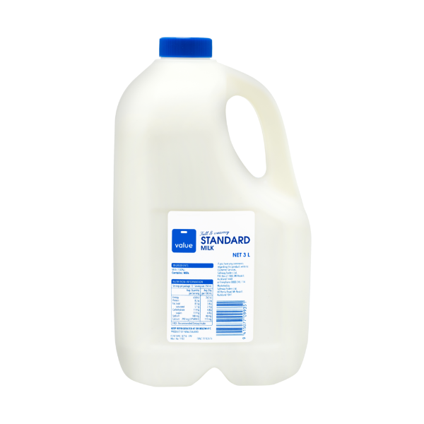 Value Standard Milk 3l Prices FoodMe