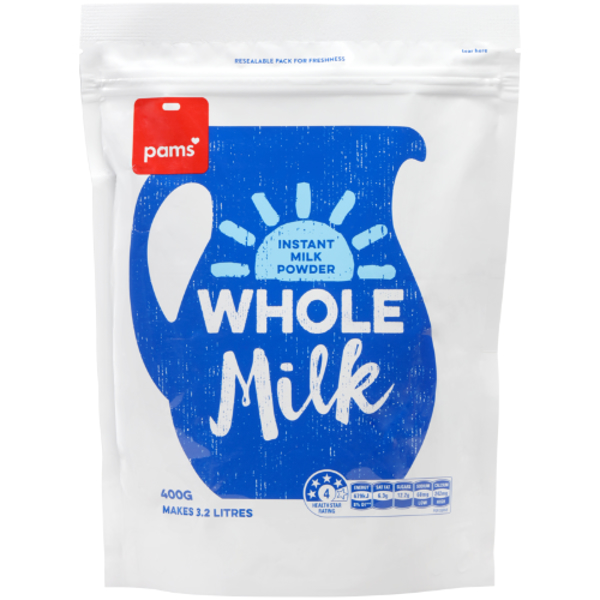Pams Instant Whole Milk Powder 400g