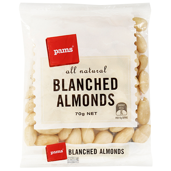 Pams Blanched Almonds 70g