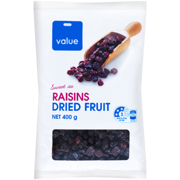 Value Raisins 400g