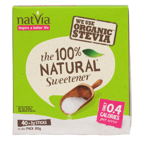 Natvia 100% Natural Sweetener 40pk
