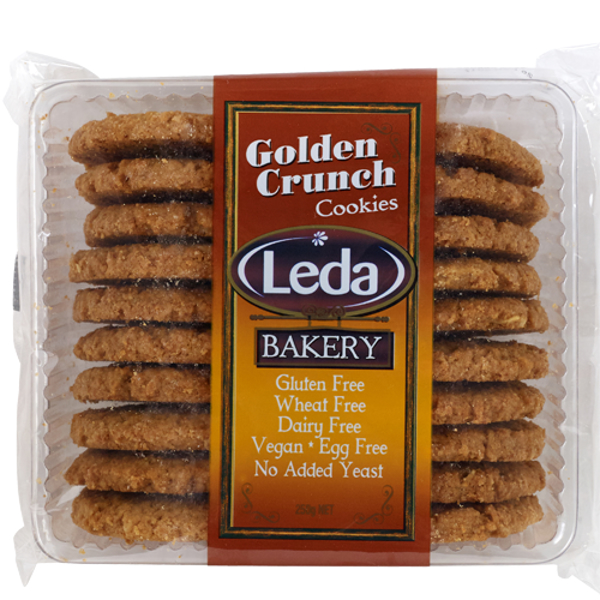 Leda Gluten Free Golden Crunch Cookies 250g