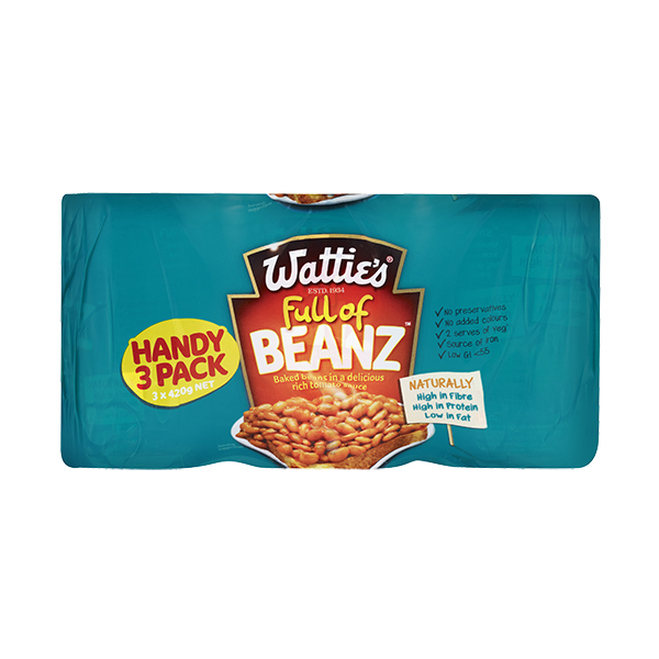 Wattie's Baked Beans In Tomato Sauce 3pk Prices FoodMe