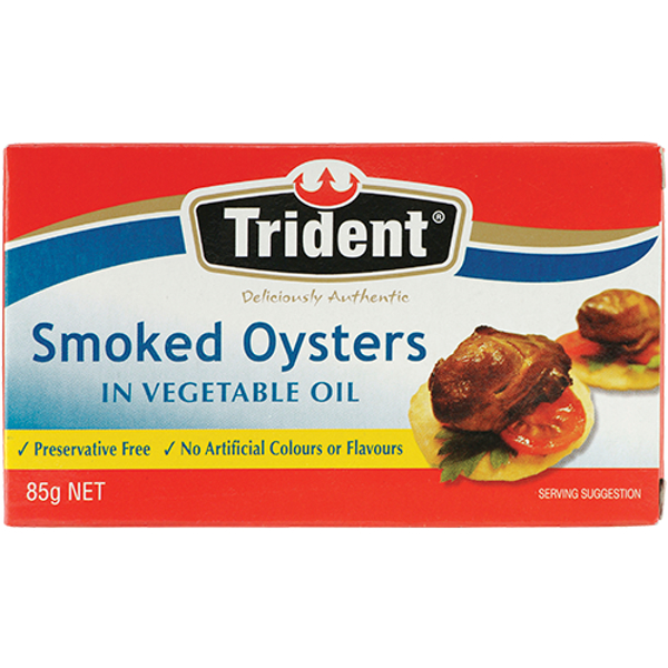 Trident Smoked Oysters In Vegetable Oil 85g