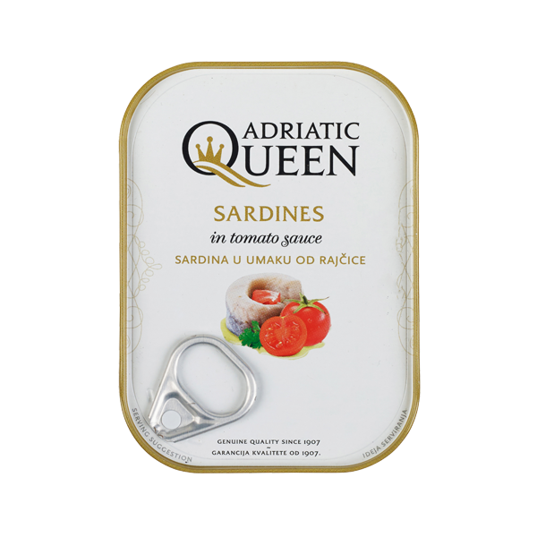Adriatic Queen Sardines In Tomato Sauce 105g Prices - FoodMe