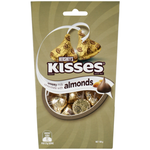 Hershey's Chocolate Kisses with Almonds 108g