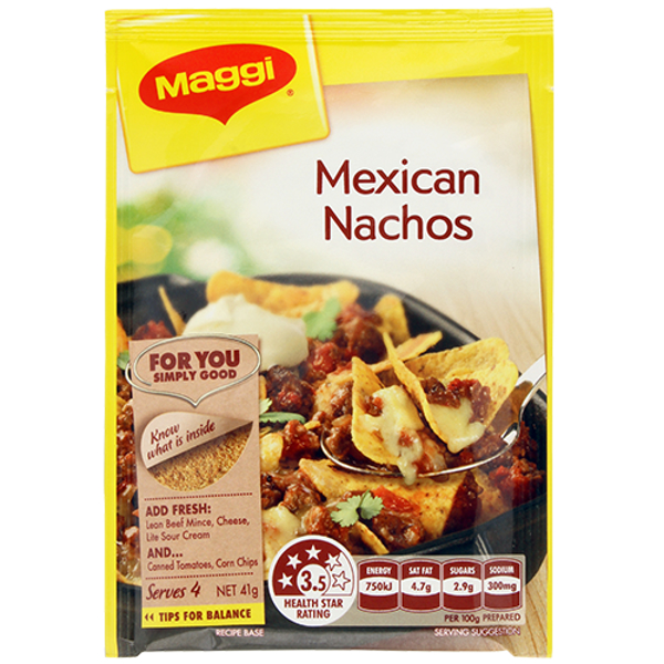 Maggi Mexican Nachos Recipe Base 41g Prices Foodme