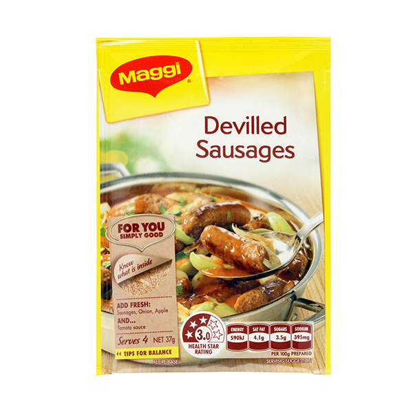 Maggi Devilled Sausages Recipe Base 37g Prices FoodMe