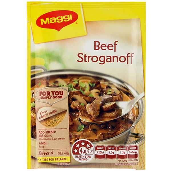 Maggi Beef Stroganoff Recipe Base 41g Prices Foodme