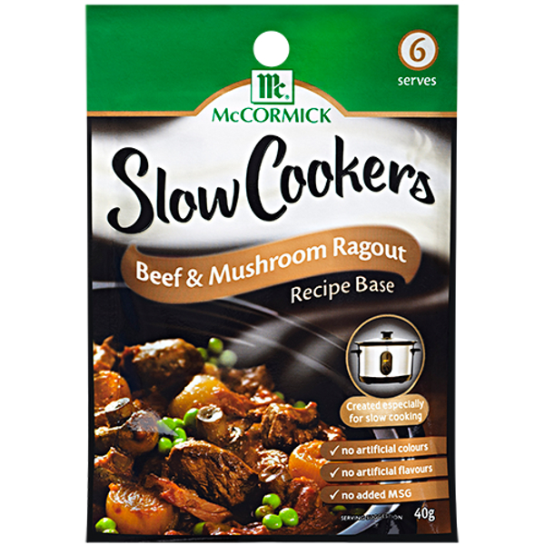 McCormick Slow Cookers Beef & Mushroom Ragout 40g