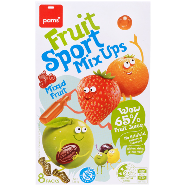 Pams Sports Mix-Up Fruit Snacks 8pk