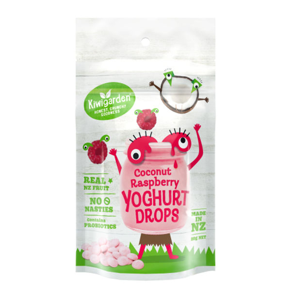 Kiwigarden Coconut Raspberry Yoghurt Drops 20g